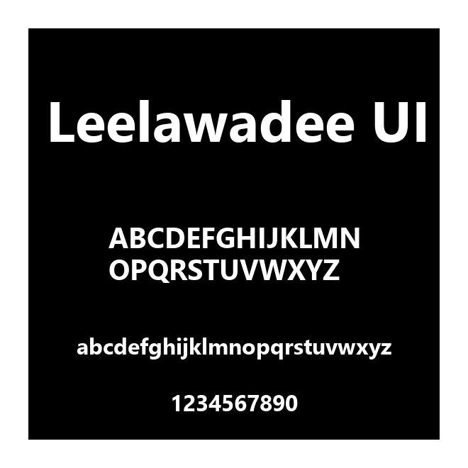 Leelawadee UI