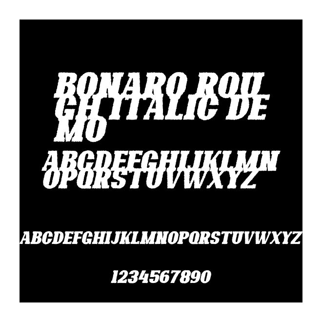 Bonaro Rough Italic Demo