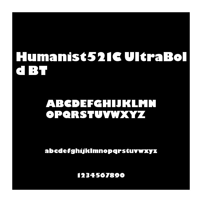 Humanist521C UltraBold BT