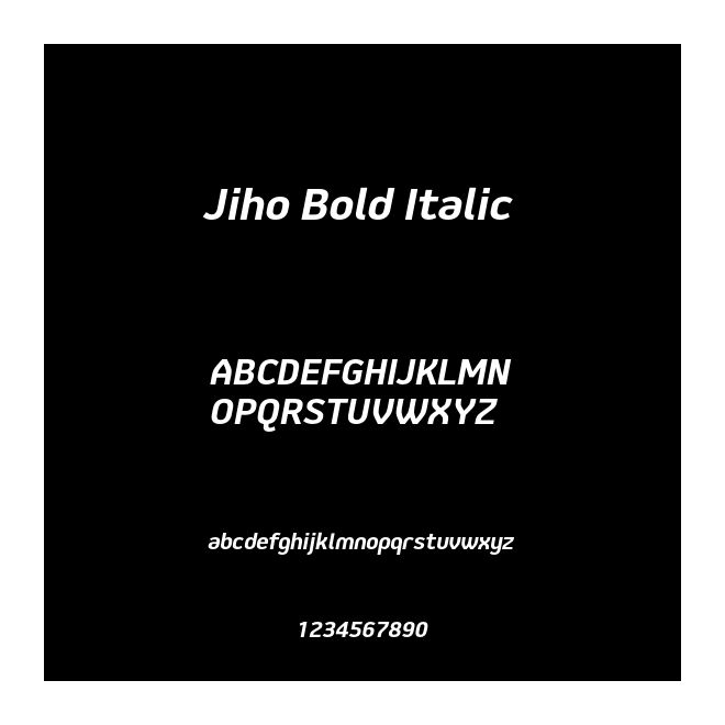 Jiho Bold Italic