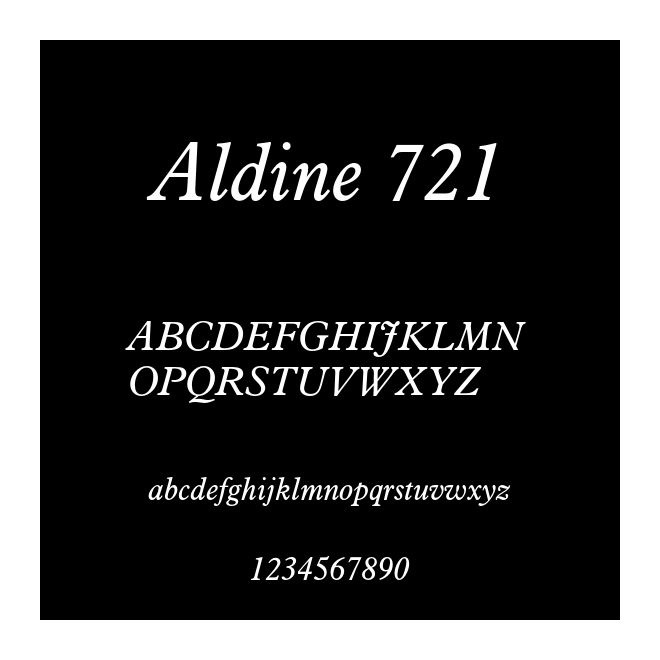 Aldine 721