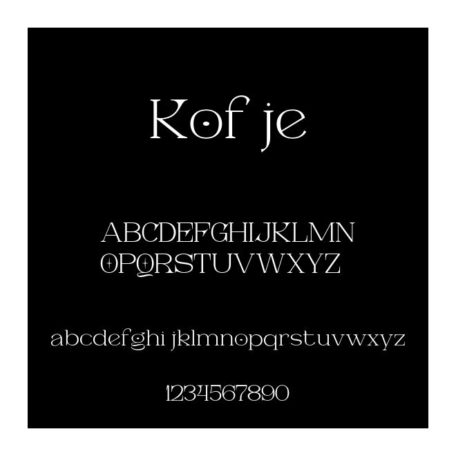Kofje