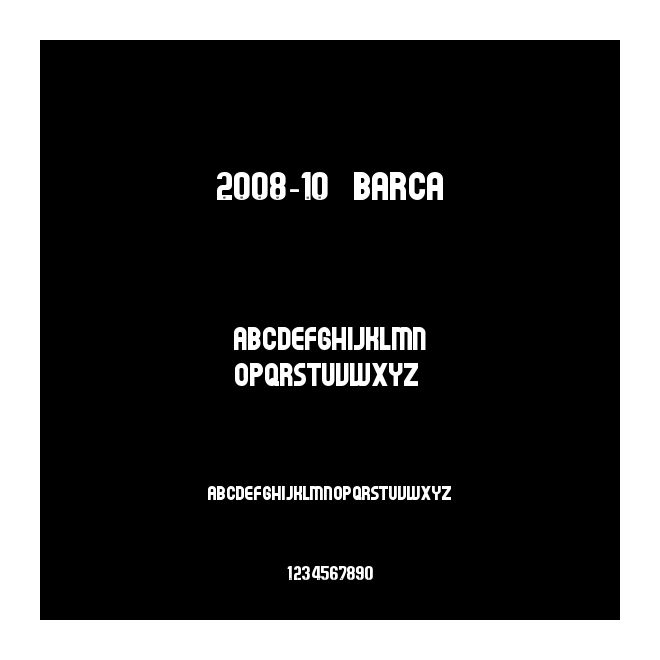2008-10 巴薩 Barca
