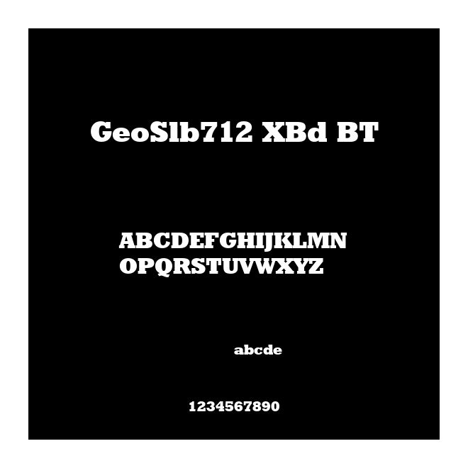 GeoSlb712 XBd BT