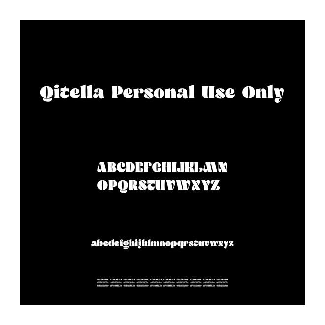 Qitella Personal Use Only