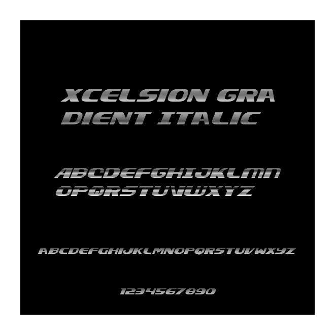 Xcelsion Gradient Italic