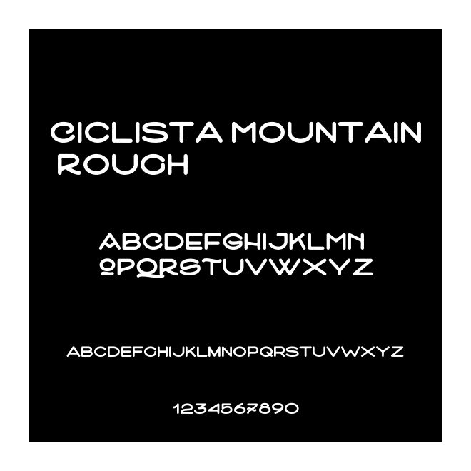 Ciclista Mountain Rough