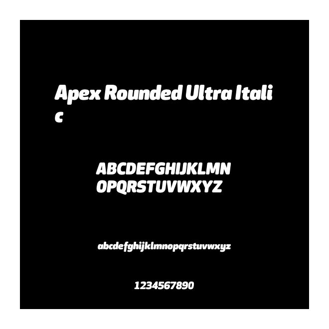Apex Rounded Ultra Italic