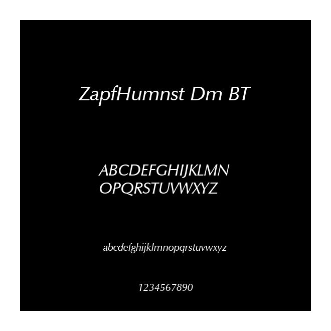 ZapfHumnst Dm BT