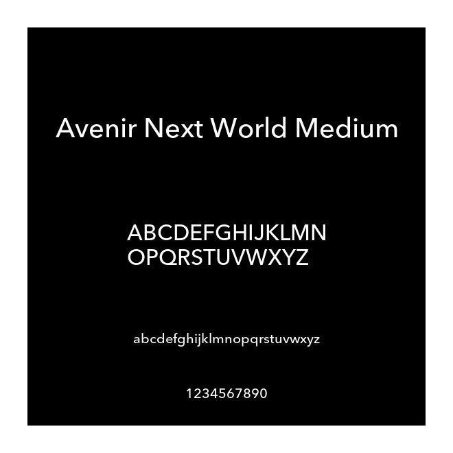Avenir Next World Medium