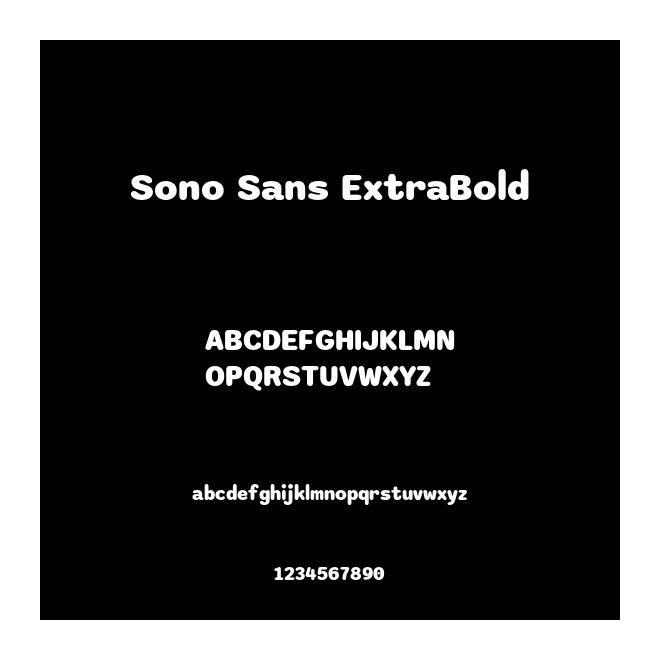 Sono Sans ExtraBold