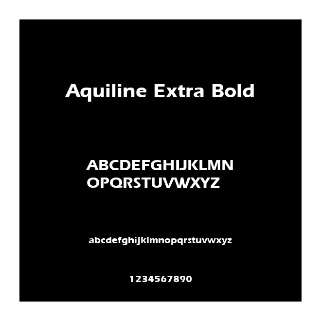Aquiline Extra Bold
