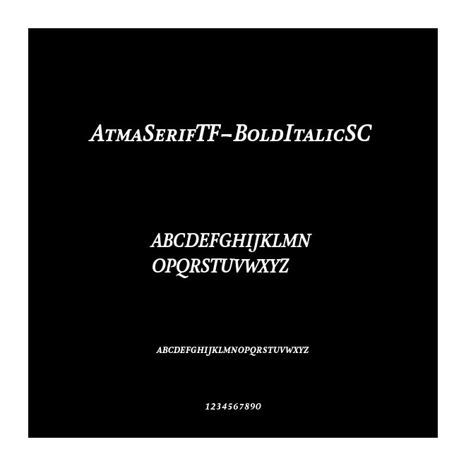 AtmaSerifTF-BoldItalicSC