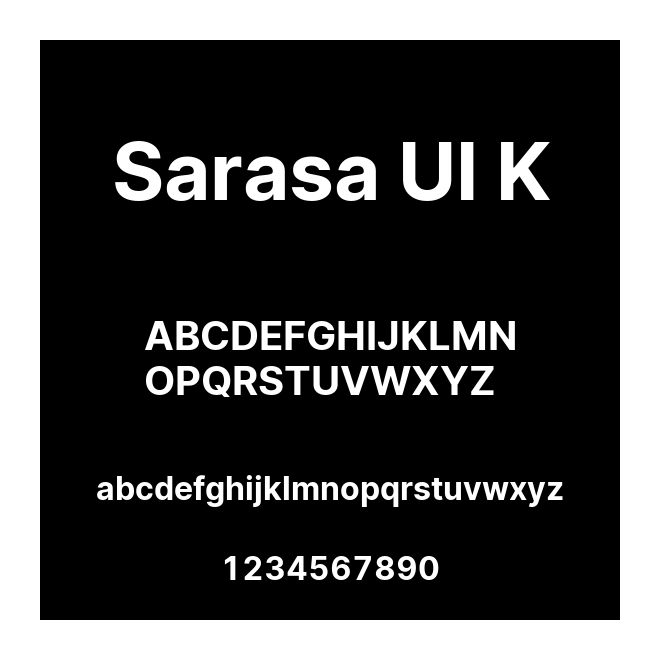 Sarasa UI K