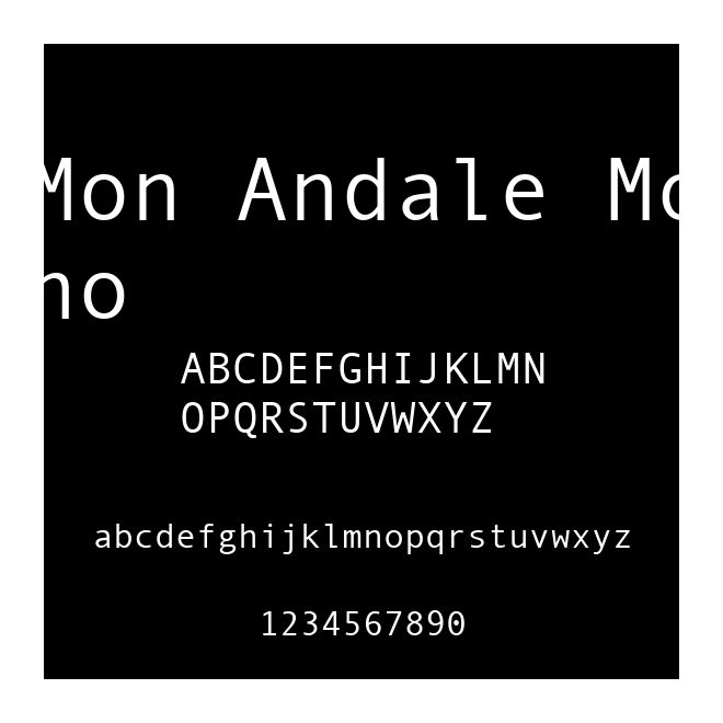 Mon Andale Mono