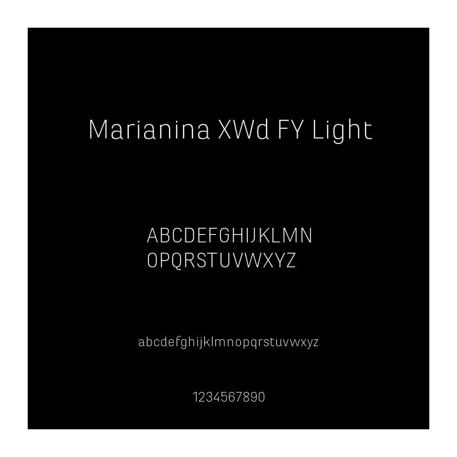 Marianina XWd FY Light