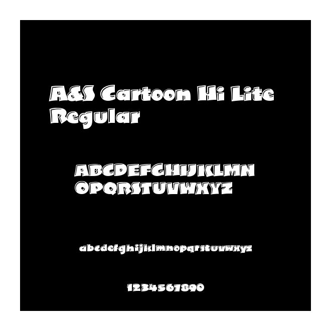 A&S Cartoon Hi Lite Regular