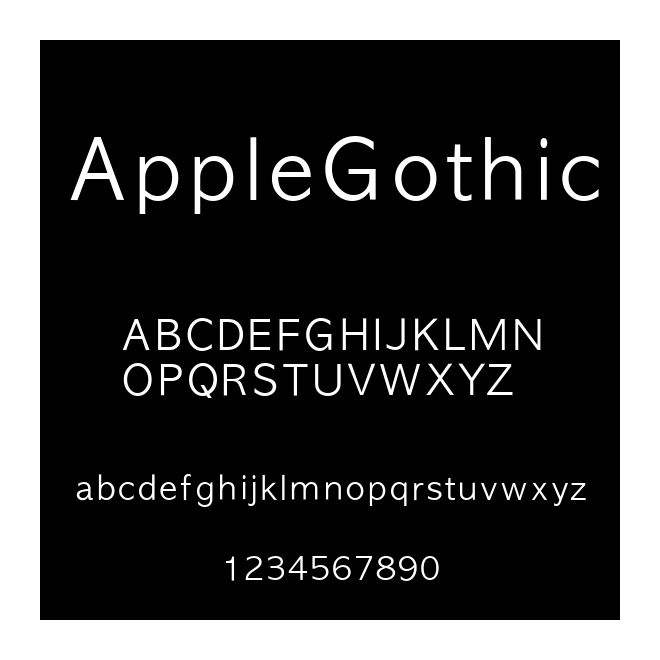 AppleGothic