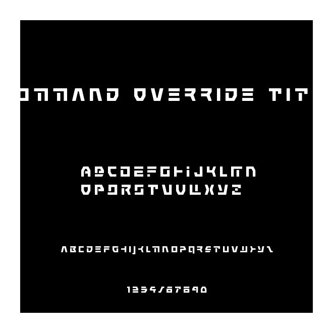 Command Override Title