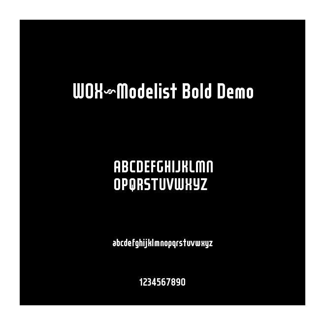 WOX~Modelist Bold Demo
