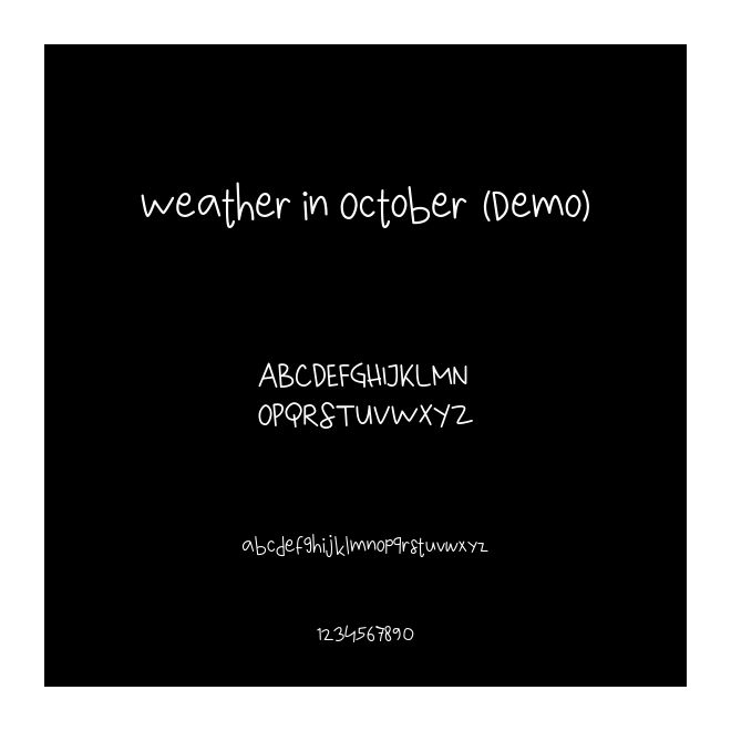 Weather in October (Demo)
