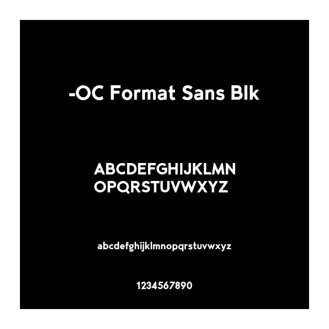 -OC Format Sans Blk