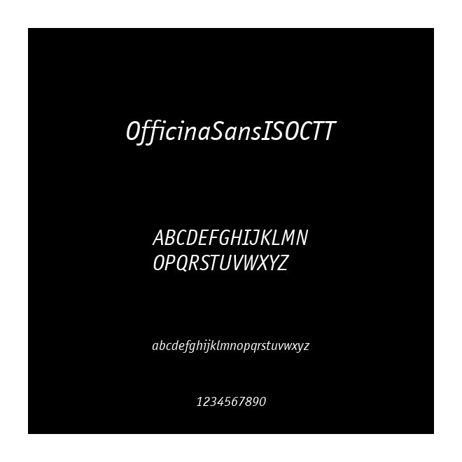 OfficinaSansISOCTT