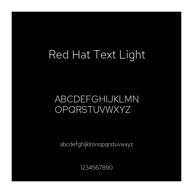 Red Hat Text Light