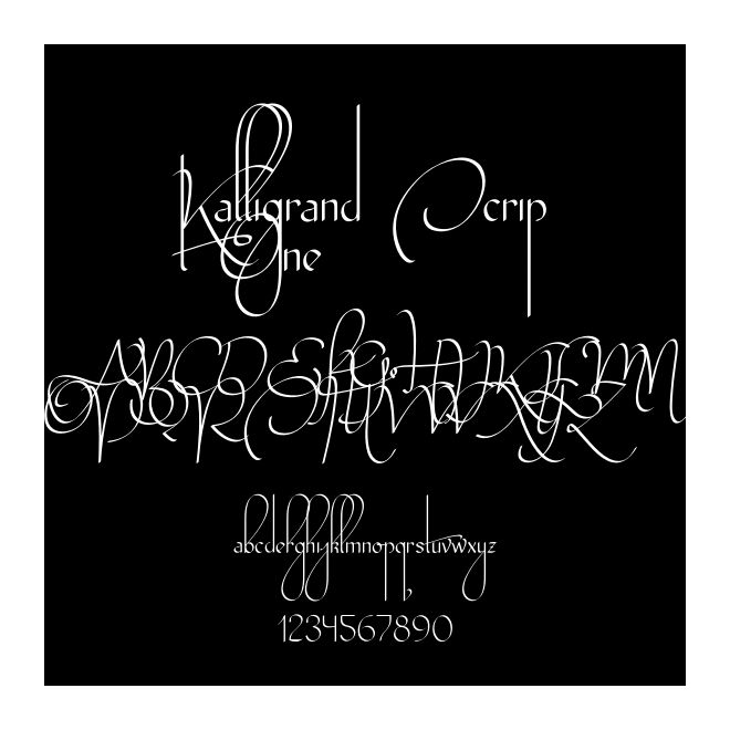 Kalligrand Script One