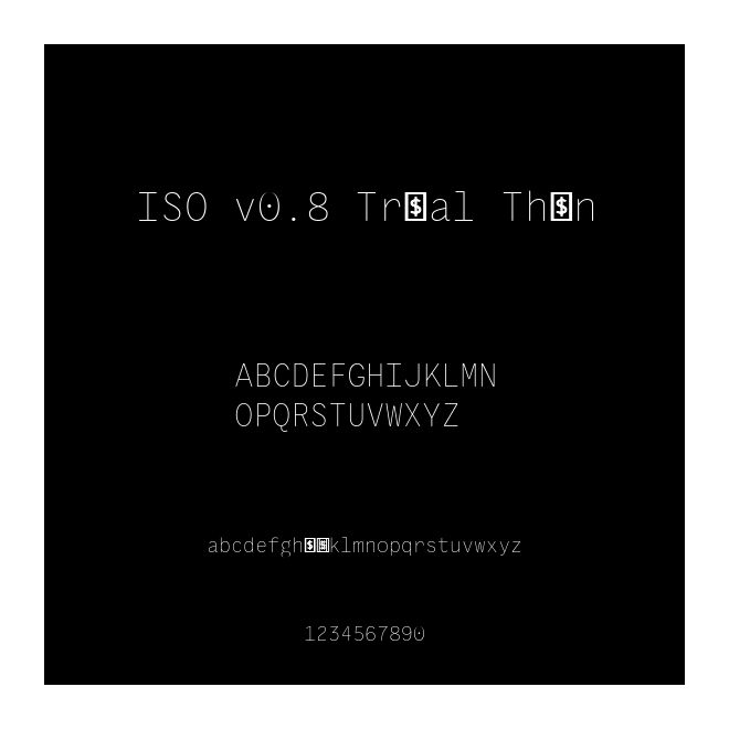 ISO v0.8 Trial Thin
