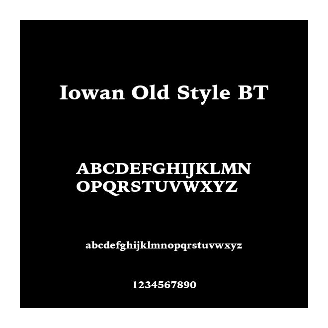 Iowan Old Style BT