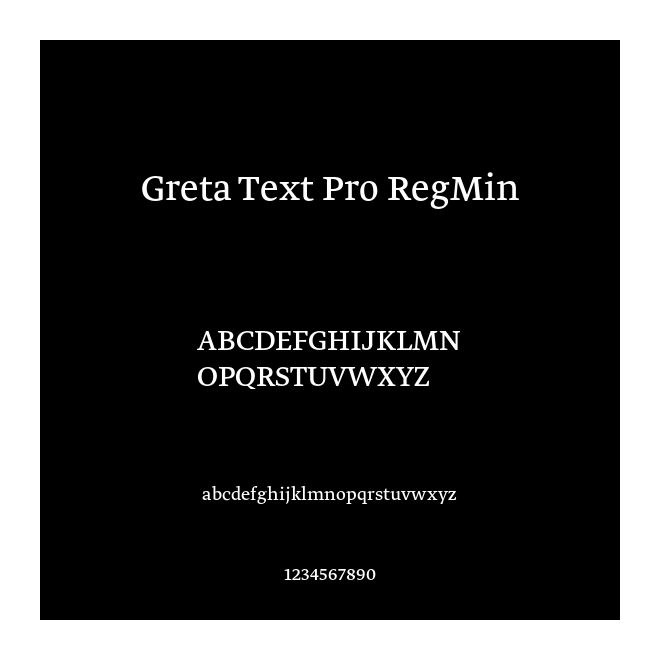 Greta Text Pro RegMin