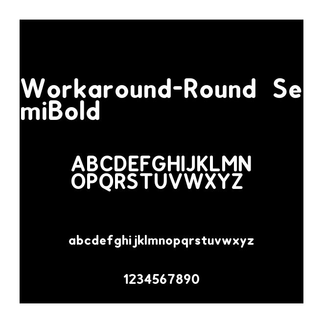 Workaround-Round SemiBold