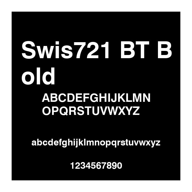 Swis721 BT Bold