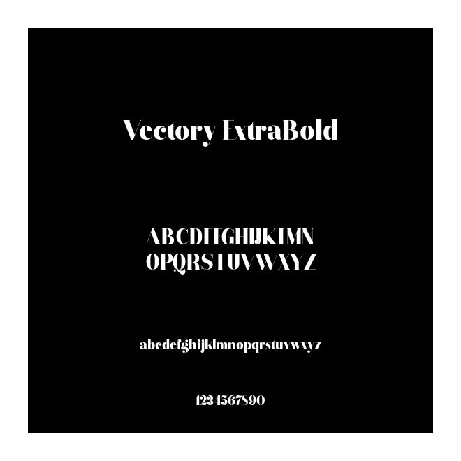 Vectory ExtraBold