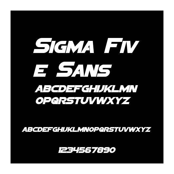 Sigma Five Sans