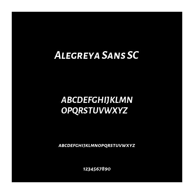 Alegreya Sans SC