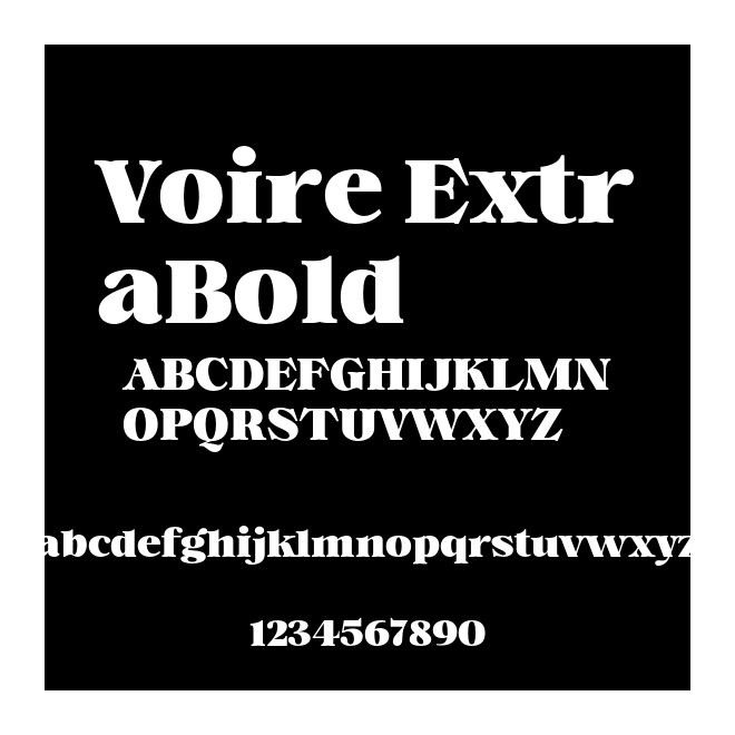 Voire ExtraBold