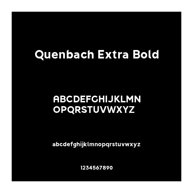 Quenbach Extra Bold