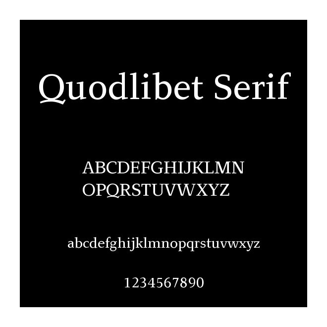 Quodlibet Serif