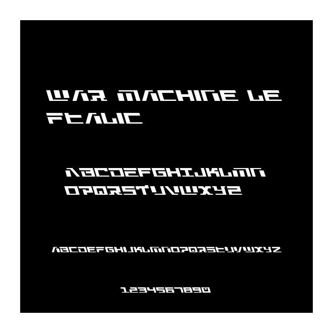 War Machine Leftalic