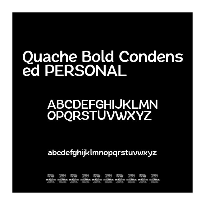 Quache Bold Condensed PERSONAL