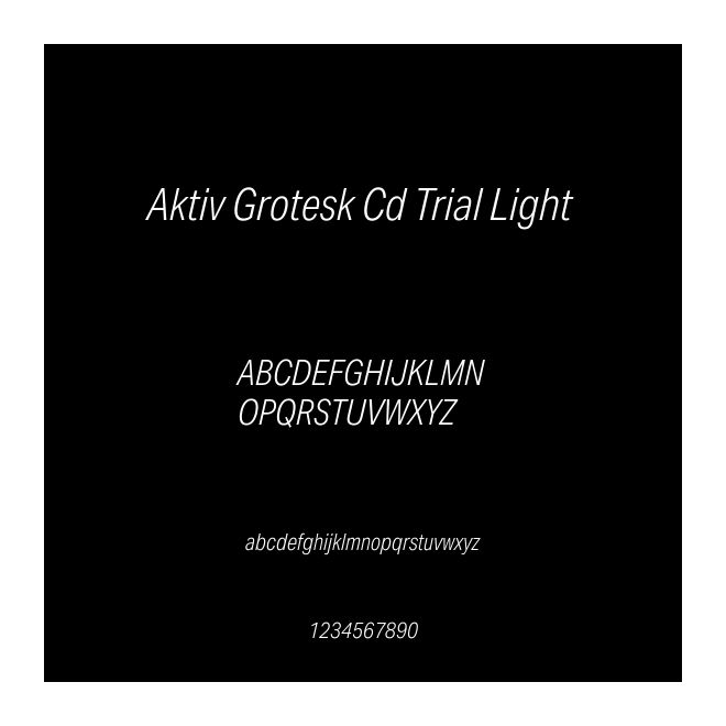 Aktiv Grotesk Cd Trial Light