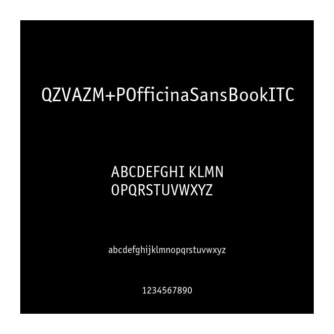 QZVAZM+POfficinaSansBookITC
