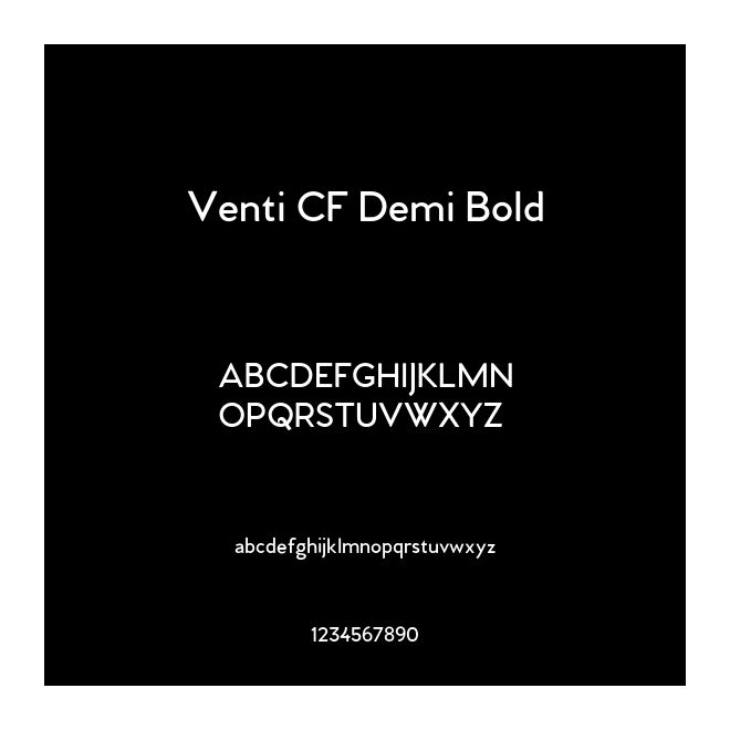Venti CF Demi Bold