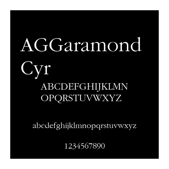 AGGaramond Cyr