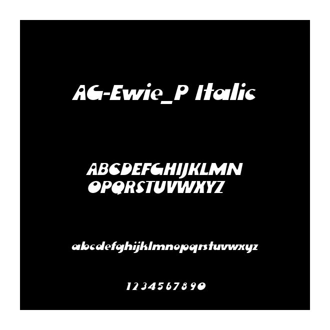 AG-Ewie_P Italic