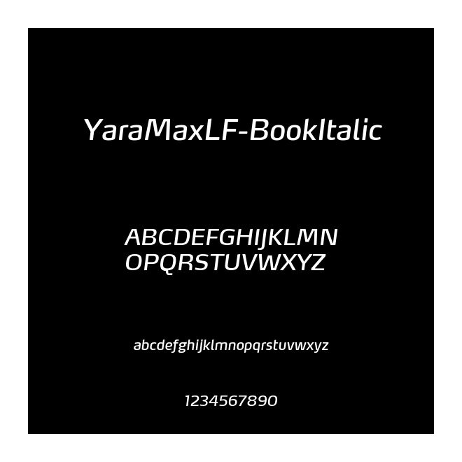 YaraMaxLF-BookItalic