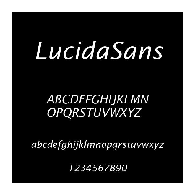 LucidaSans