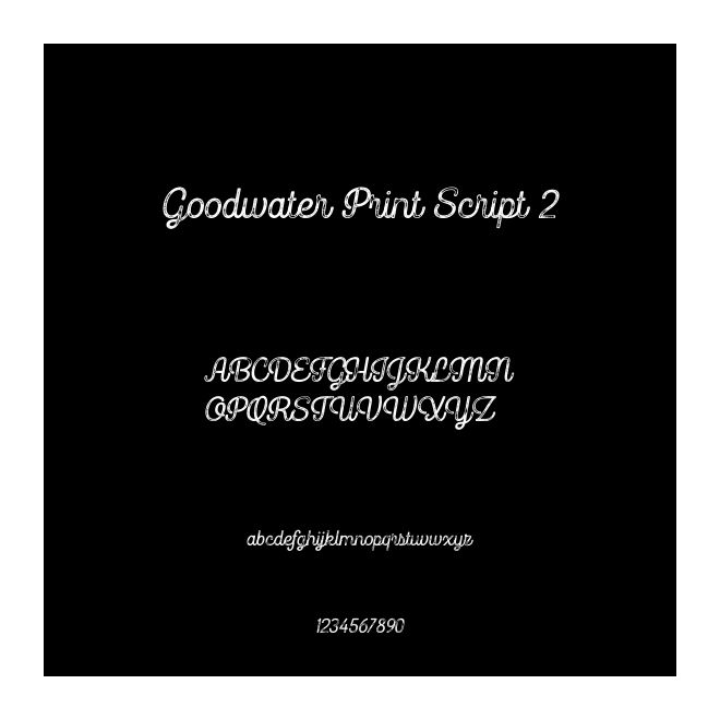 Goodwater Print Script 2